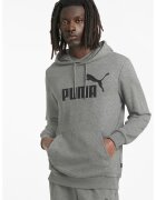 Puma Худи Essentials с джоб кенгуру и лого - Черен/Сив меланж