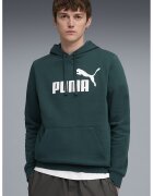 Puma Худи Essentials с лого - Бял/Тъмнозелен