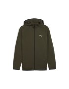 Puma Худи с джобове встрани и цип Бледо каки