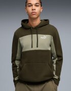 Puma Худи с памук Essentials Бледозелен/Маслинено зелено