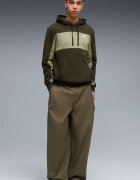 Puma Худи с памук Essentials Бледозелен/Маслинено зелено