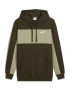 Puma Худи с памук Essentials Бледозелен/Маслинено зелено
