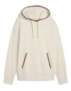 Puma Худи с памук и принт на подплатата Крем