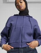 Puma Худи с памук с еластични маншети Лавандула