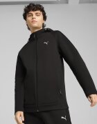 Puma Худи с цип и ръкави реглан Черен