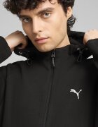 Puma Худи с цип и ръкави реглан Черен