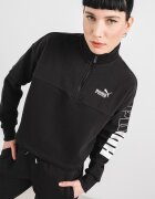 Puma Худи с висока яка Черен