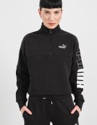 Puma Худи с висока яка Черен