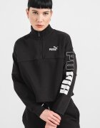 Puma Худи с висока яка Черен