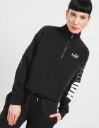 Puma Худи с висока яка Черен