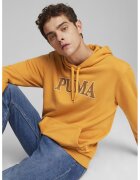 Puma Худи Squad с лого - Оранжев/Изгорен портокал
