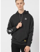 Puma Худи Staple с принт - Бял/Черен