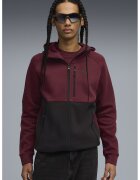 Puma Худи Tech с цип и три джоб - Бордо/Черен