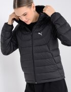 Puma Капитонирано яке с качулка и лого Черен