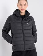Puma Капитонирано яке с качулка и лого Черен