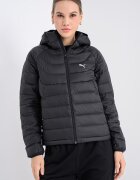 Puma Капитонирано яке с качулка и лого Черен