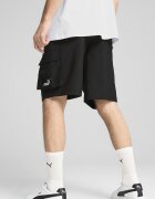 Puma Къс панталон с джобове и лого Черен