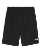 Puma Къс панталон с джобове и лого Черен