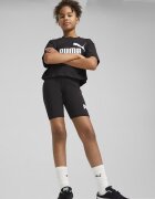 Puma Къс панталон с памук с лого Бял/Черен