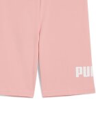 Puma Къс панталон с памук с лого Бял/Пастелнорозов