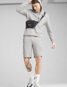 Puma Къс панталон с памук с лого Светло сив