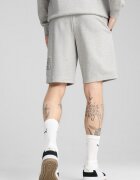 Puma Къс панталон с памук с лого Светло сив