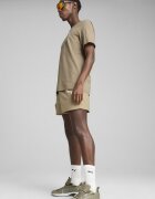 Puma Къс панталон със средна талия и лого Светлокафяв