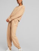Puma Къс суитшърт HER със свободна кройка Праскова