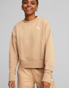 Puma Къс суитшърт HER със свободна кройка Праскова