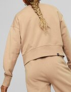Puma Къс суитшърт HER със свободна кройка Праскова