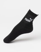 Puma Къси чорапи с лого - 3 чифта Черен/Мръснобял
