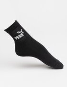Puma Къси чорапи с лого - 3 чифта Черен/Мръснобял