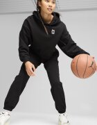 Puma Късо баскетболно худи Pivot с лого Бял/Черен