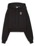 Puma Късо баскетболно худи Pivot с лого Бял/Черен