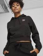 Puma Късо худи с паднали ръкави Черен