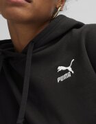 Puma Късо худи с паднали ръкави Черен