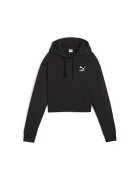 Puma Късо худи с паднали ръкави Черен