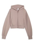 Puma Късо свободно худи с модал Тъмнобежово