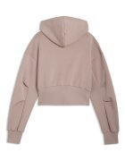 Puma Късо свободно худи с модал Тъмнобежово