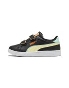 Puma Кецове Smash 3.0 от еко кожа с велкро - Черен/Жълт/Оранжев