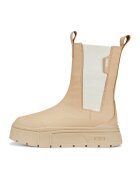 Puma Кожени ботуши Mayze Stack Chelsea с текстил - Бежов