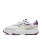 Puma Кожени маратонки Cali Sylva с велур - Тъмновиолетов/Мръснобял