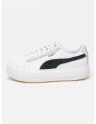 Puma Кожени спортни обувки Mayu с равна платформа - Бял/Черен