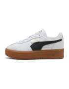 Puma Кожени спортни обувки Palermo с лого - Бял/Черен