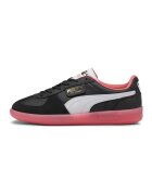 Puma Кожени спортни обувки Palermo с велур - Черен/Оранжев/Индигово синьо