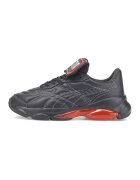 Puma Кожени спортни обувки с контрастни шевове Dome King - Червен/Черен