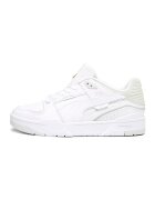 Puma Кожени спортни обувки Slipstream Bball с велур - Бял/Мръснобял