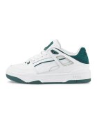 Puma Кожени спортни обувки Slipstream с велур - Черен/Бял