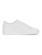 Puma Кожени спортни обувки Smash 3.0 със синтетика - Мръснобял/Тъмносин