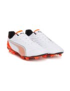 Puma Мъжки футболни обувки - еко кожа - бял/оранжев